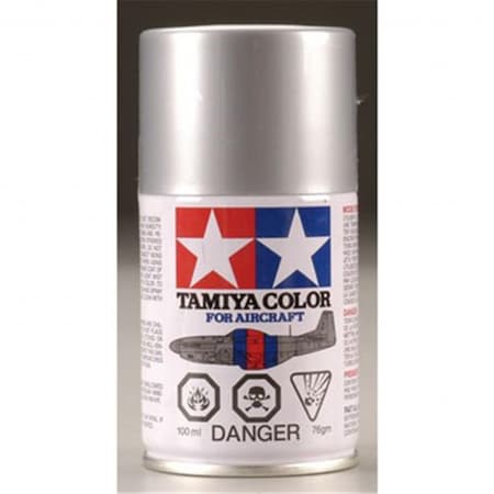 Tamiya Paint Tamiya Paint TAM86512 3 oz AS-12 Tamiya Spray; Bare Metal Silver TAM86512